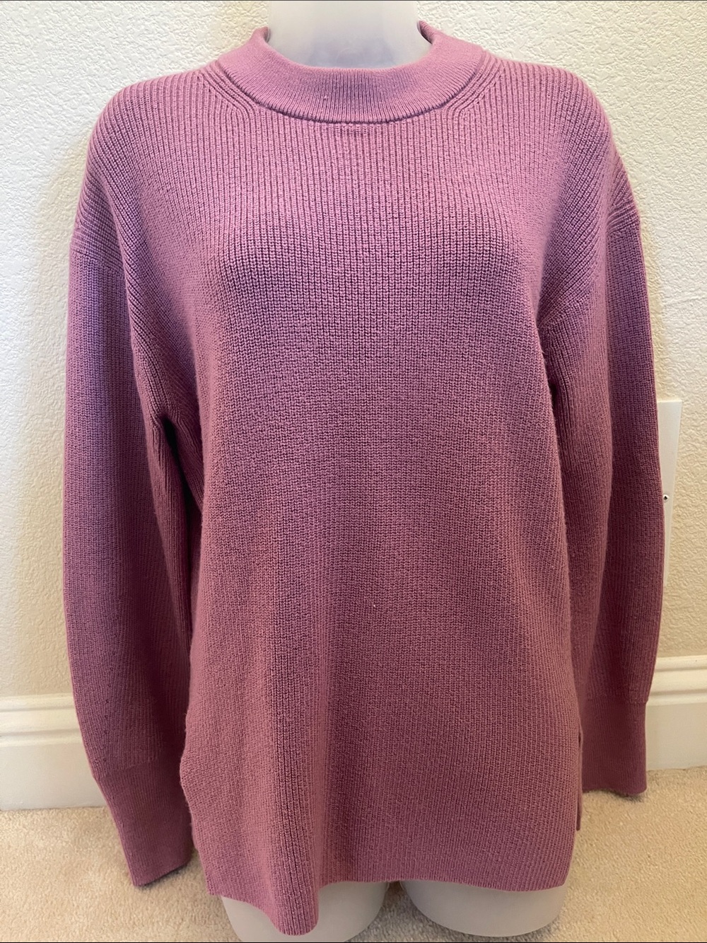 Cozy and Soft Lululemon Crewneck Knit Sweater With Size Slit Detailing